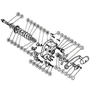 シマノ（SHIMANO） パーツ：チタノス スーパー船 ES4000 ストッパーレバー固定ボルト（部品No.015）