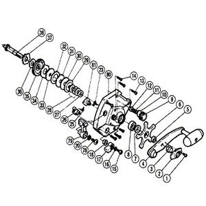 シマノ（SHIMANO） パーツ：チタノス スーパー船 ES4000 スタードラグ座金D（部品No.032）