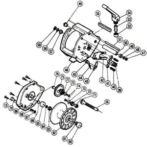 シマノ（SHIMANO） パーツ：チタノス スーパー船 ES4000 クラッチレバー（部品No.042）