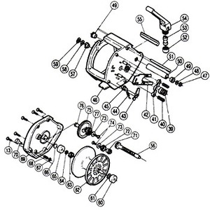 シマノ（SHIMANO） パーツ：チタノス スーパー船 ES4000 クロスギヤ組（部品No.056）