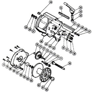 シマノ（SHIMANO） パーツ：チタノス スーパー船 ES5000 ストッパー固定軸（部品No.045）