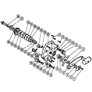 シマノ（SHIMANO） パーツ：チタノス スーパー船 ES6000 スプールドラグユルミ止メバネ（部品No.011）