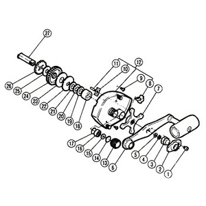 シマノ（SHIMANO） パーツ：チタノス・タナトル小船 GT-500 ハンドル固定ナット（部品No.003）