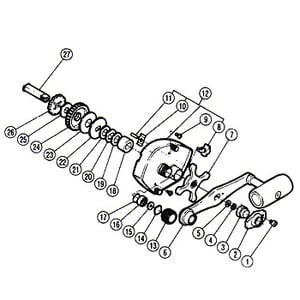 シマノ（SHIMANO） パーツ：チタノス・タナトル小船 GT-1000 スタードラグ組（部品No.007）