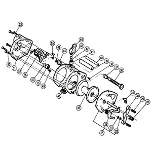 シマノ（SHIMANO） パーツ：チタノス・タナトル小船 GT-1000 スプール組（部品No.047）