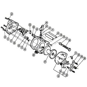 シマノ（SHIMANO） パーツ：チタノス・タナトル小船 GT-1000 ウオームギヤブッシュ（部品No.057）