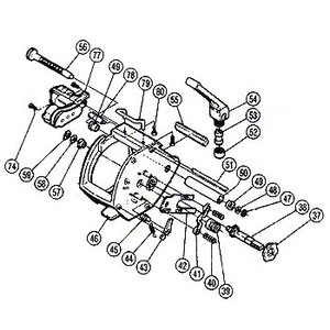 シマノ（SHIMANO） パーツ：チタノス・タナトル小船 EX-4000 本体B固定支柱（部品No.078）