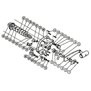 シマノ（SHIMANO） パーツ：チタノス・タナトル船 EX-5000 スタードラグ組（部品No.006）