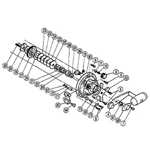 シマノ（SHIMANO） パーツ：チタノス船 GT-2000 スプールドラグユルミ止メバネ（部品No.010）