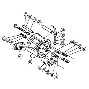 シマノ（SHIMANO） パーツ：チタノス船 GT-2000 レベルワインド座金（部品No.046）