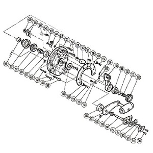 シマノ（SHIMANO） パーツ：TLD 2スピード 20 A-RB ドラグレバー座金 No196