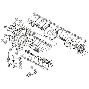 シマノ（SHIMANO） パーツ：TLD 2スピード 20 A-RB 脚取付ケ台 付属品 No226