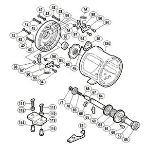 シマノ（SHIMANO） パーツ：ティアグラ 50WA A-RB メインギヤ座金 No062