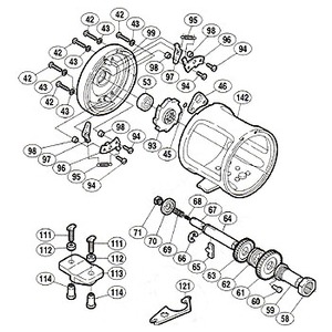 シマノ（SHIMANO） パーツ：ティアグラ 50WLRSA A-RB メインギヤ軸バネ No069