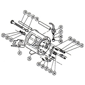 シマノ（SHIMANO） パーツ：チタノス船 GT-3000 ストッパーツメバネ（部品No.039）