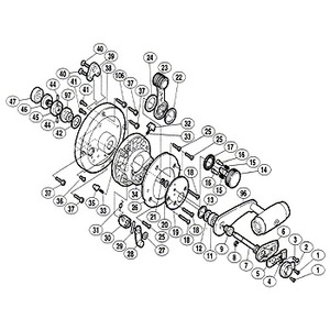 シマノ（SHIMANO） パーツ：ティアグラ 20 メインギヤ軸座金 No012