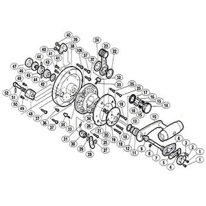 シマノ（SHIMANO） パーツ：ティアグラ 30 ドラグレバー座金 B No022