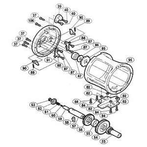 シマノ（SHIMANO） パーツ：ティアグラ 30WLRS 本体Bベアリング間座 No086