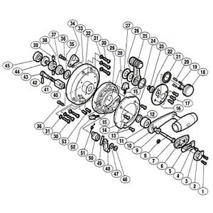 シマノ（SHIMANO） パーツ：ティアグラ 50 クリック軸受ケ固定ボルト No053