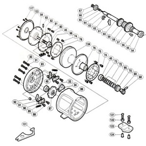 シマノ（SHIMANO） パーツ：ティアグラ 50 スプール軸座金 A No073