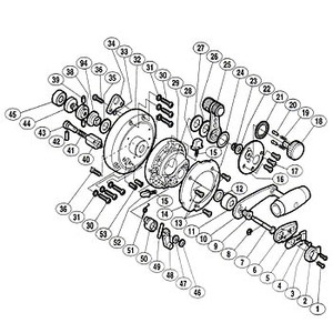 シマノ（SHIMANO） パーツ：ティアグラ 50WLRS 音出シ座金 No021