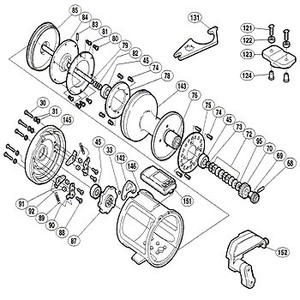 シマノ（SHIMANO） パーツ：デジタナSLS ティアグラ 50WLRS ドラグ板（部品No.078）