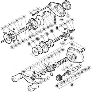 シマノ（SHIMANO） パーツ：アンタレス AR 左 A-RB 固定ボルト No004