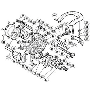 シマノ（SHIMANO） パーツ：スコーピオン アンタレス 固定ボルト B No046