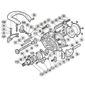 シマノ（SHIMANO） パーツ：スコーピオン アンタレスL 固定ボルト B No046