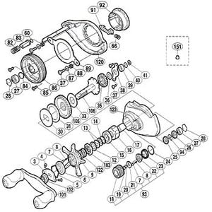 シマノ（SHIMANO） パーツ：スコーピオン アンタレスL ダンパーブッシュ A No083