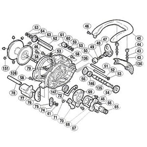 シマノ（SHIMANO） パーツ：アンタレス バージョン2 A-RB ラインガード板固定ボルトカバー No044