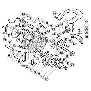 シマノ（SHIMANO） パーツ：アンタレス バージョン2 ラインガード板固定ボルト No043