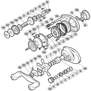 シマノ（SHIMANO） パーツ：スコーピオン メタニウム Mg-L スプール軸クリップバネ No016