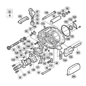 シマノ（SHIMANO） パーツ：スコーピオン メタニウム Mg-L クラッチカム間座 No040