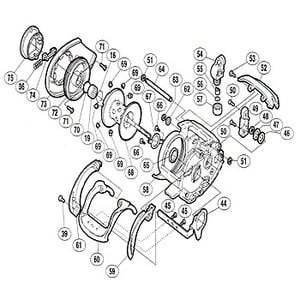 シマノ（SHIMANO） パーツ：03スコーピオン クイックファイヤー A-RB サムレスト固定ボルト No053