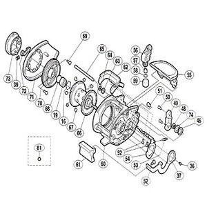 シマノ（SHIMANO） パーツ：スコーピオン クイックファイヤー E形止メ輪3 No048