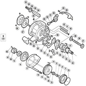 シマノ（SHIMANO） パーツ：00 スコーピオン 1000 E形止メ輪2 No054