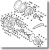 パーツ：海魂 3000T A-RB 本体A固定板組（部品No.049）