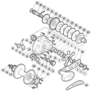 シマノ（SHIMANO） パーツ：海魂 4000T A-RB ベアリング押サエ（部品No.007）