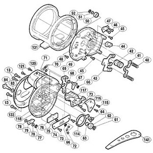 シマノ（SHIMANO） パーツ：海魂 4000T 本体Bベアリング（直径4×直径11×4）（部品No.062）