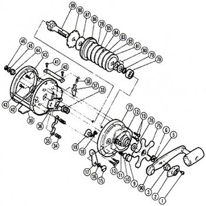 シマノ（SHIMANO） パーツ：チタノス・スピードマスター石鯛 GT3000 ハンドル固定ナット（部品No.003）