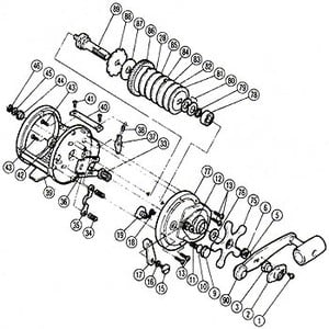 シマノ（SHIMANO） パーツ：チタノス・スピードマスター石鯛 GT3000 スプールドラグツマミ（部品No.009）