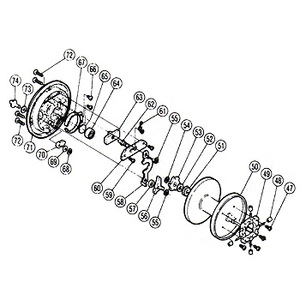 シマノ（SHIMANO） パーツ：チタノス・スピードマスター石鯛 GT3000 F-ストッパーレバー（部品No.058）