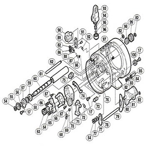 シマノ（SHIMANO） パーツ：03 カルカッタ コンクエスト 401 A-RB クラッチツメ No071