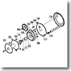 パーツ：03 カルカッタ コンクエスト 401 A-RB スプール軸当タリB No104