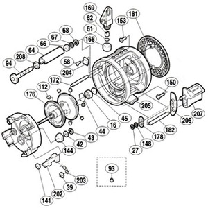 シマノ（SHIMANO） パーツ：カルカッタ 101XT クロスギヤ組 No094