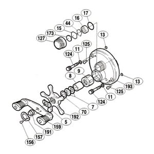 シマノ（SHIMANO） パーツ：カルカッタ 101XT ハンドル組 No159