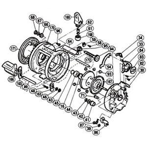 シマノ（SHIMANO） パーツ：カルカッタ 200XT クラッチプレート No054