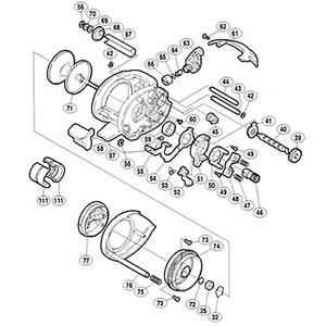 シマノ（SHIMANO） パーツ：02 バイオクラフト 400F クロスギヤピン（部品No.064）