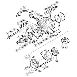 シマノ（SHIMANO） パーツ：02 バイオクラフト 401F A-RB E形止メ輪2（部品No.056）